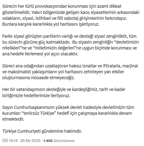 AK Parti'den PKK'nın Türkiye'den çekilmesine ilk yorum AK Parti'den PKK'nın Türkiye'den çekilmesine ilk yorum