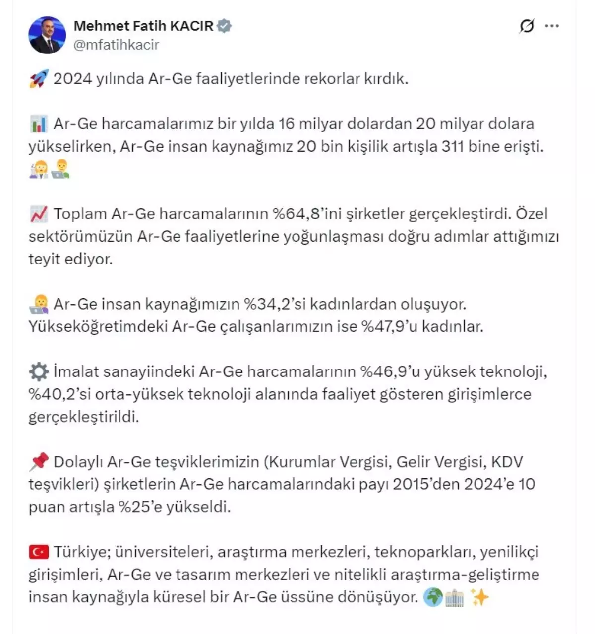 Ar-Ge Harcamaları 20 Milyar Dolar Olacak
