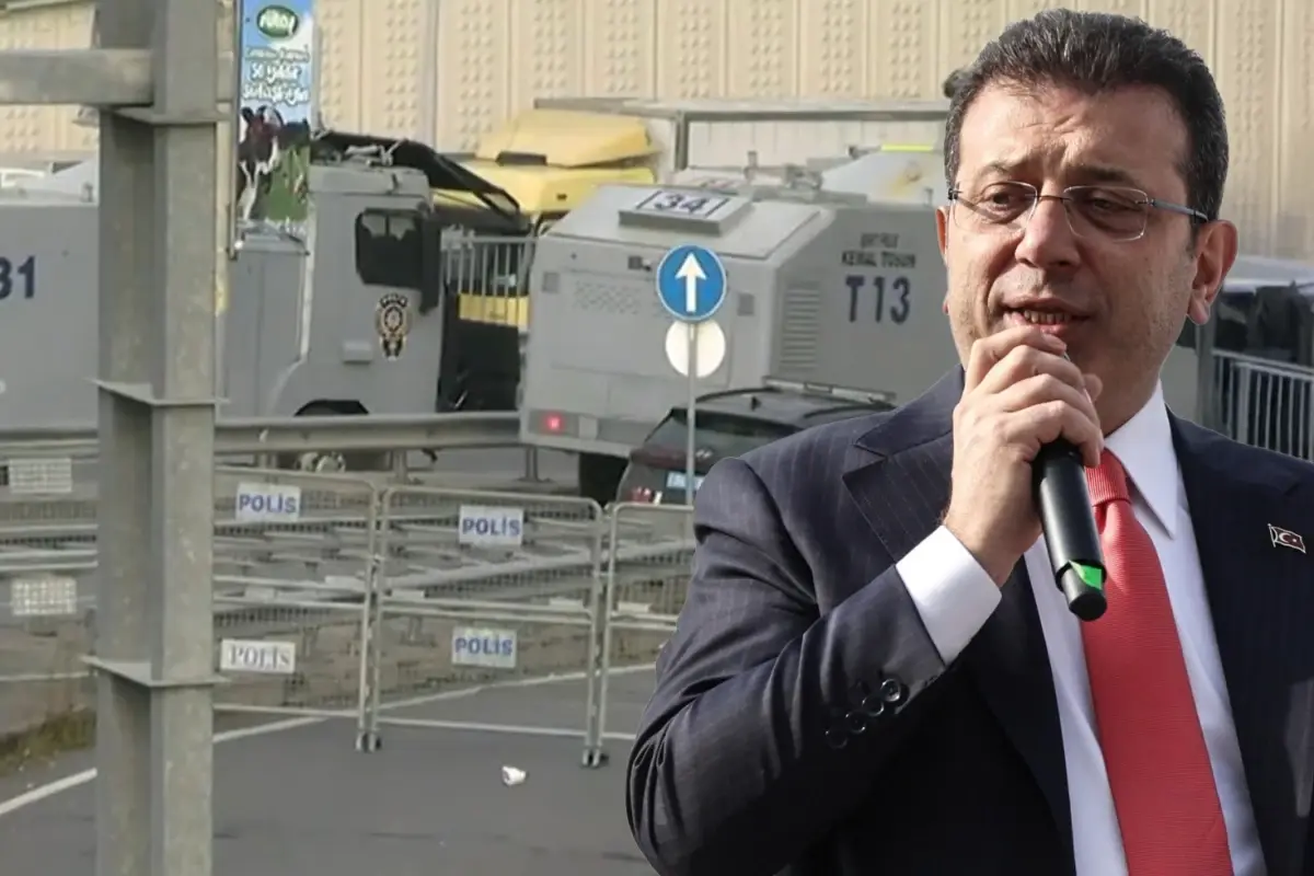 7 ay sonra bir ilk! İmamoğlu, Çağlayan Adliyesi\'ne böyle getirildi