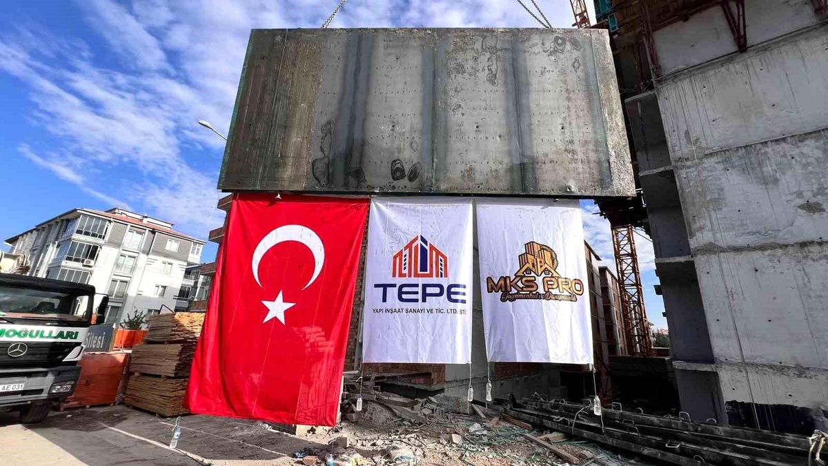 Malatya Güven Sitesi\'nde beton işleri tamamlandı
