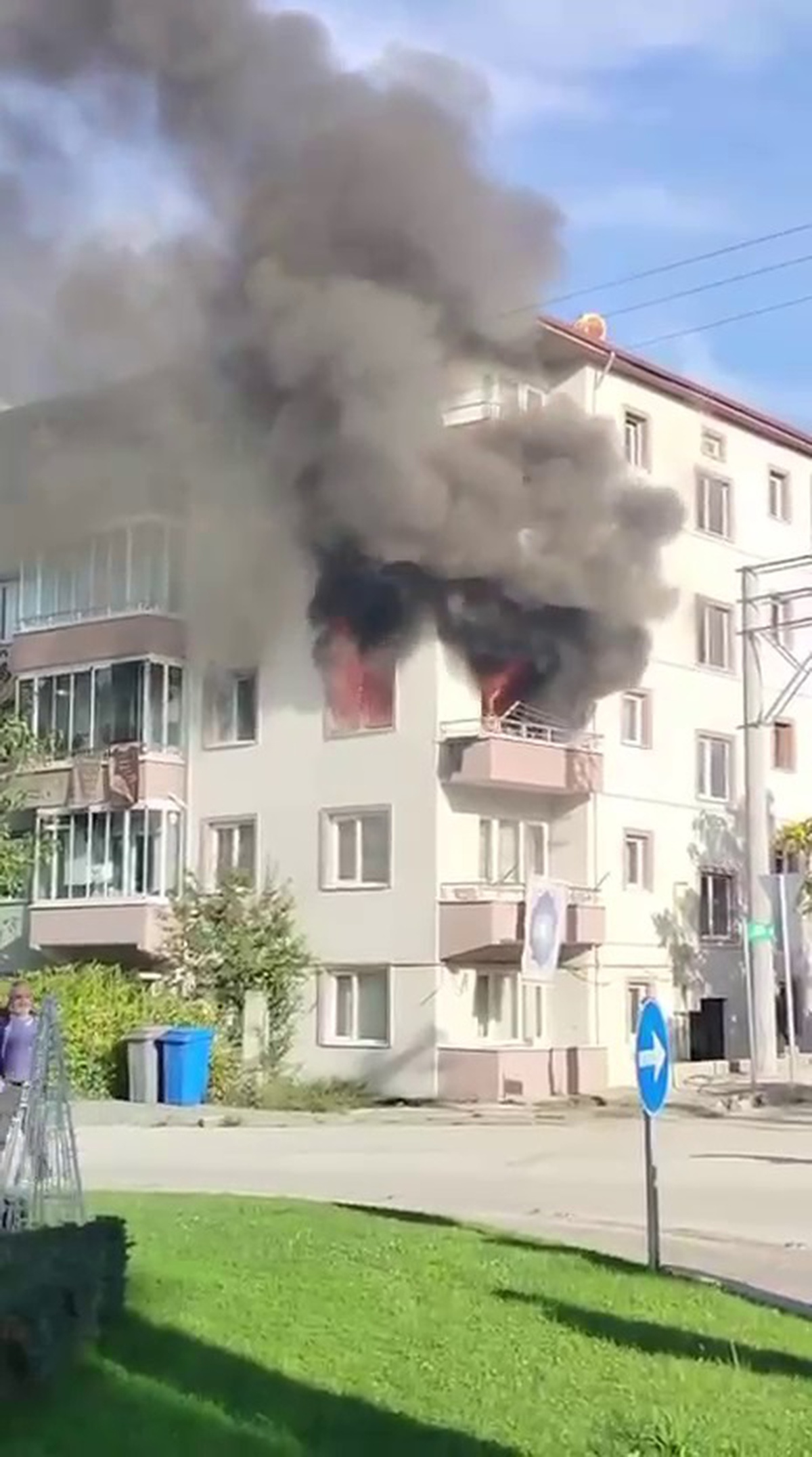 Bolu\'da Yangın: 2 Kişi Hastaneye Kaldırıldı