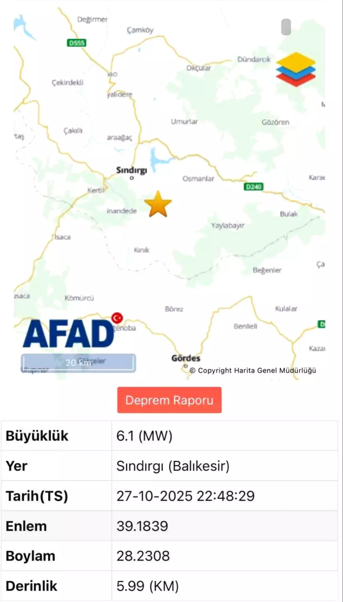 Sındırgı\'da Deprem: Saha Taramaları Başladı