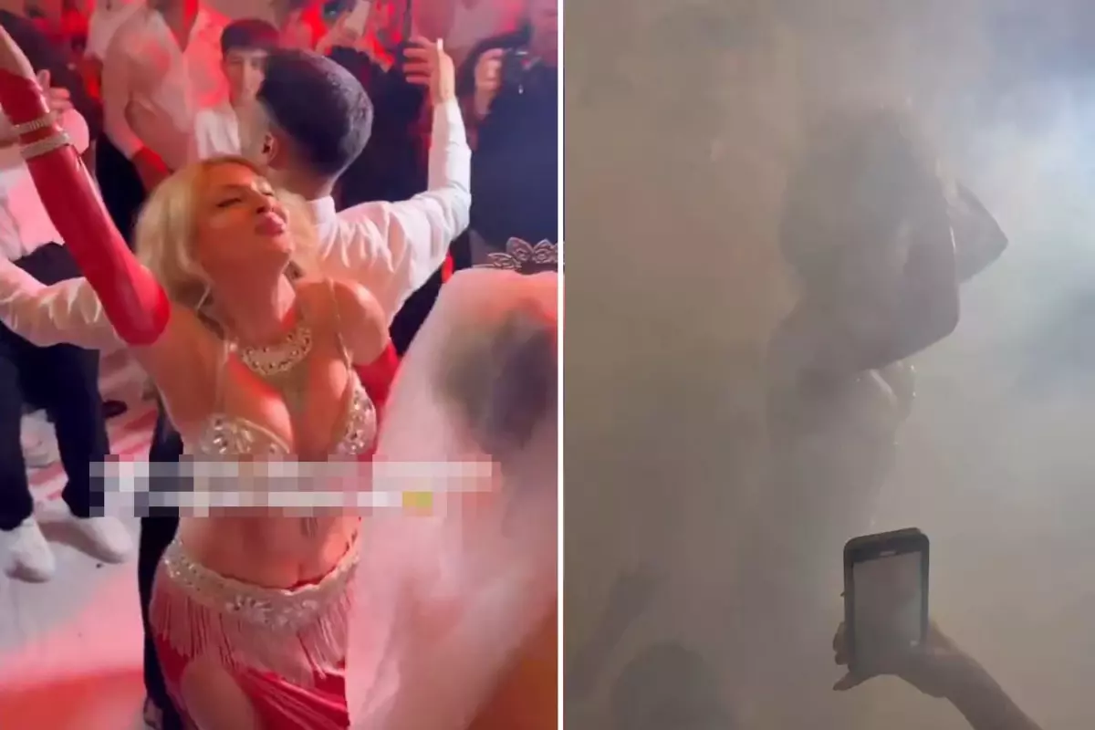 Düğündeki görüntü olay oldu! \'\'Bu evlilikten hayır gelmez\'\' yorumları yapılıyor