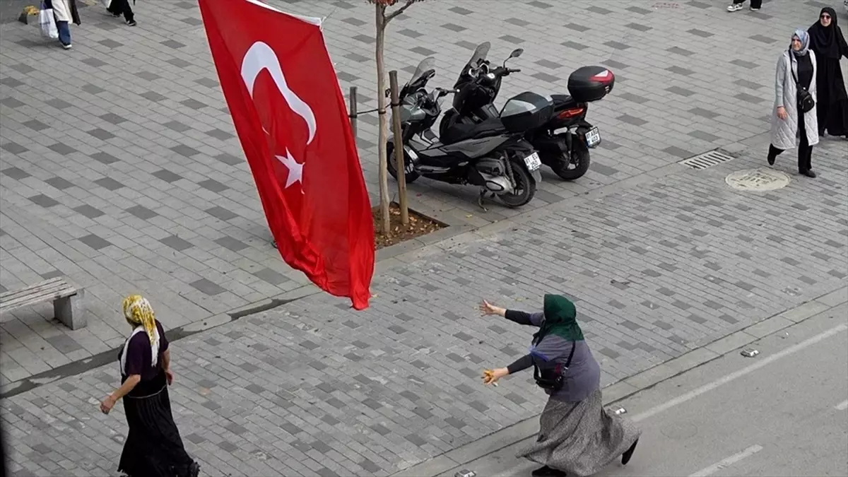 Düzce\'de Bayrak Sevgisi Sosyal Deneyi