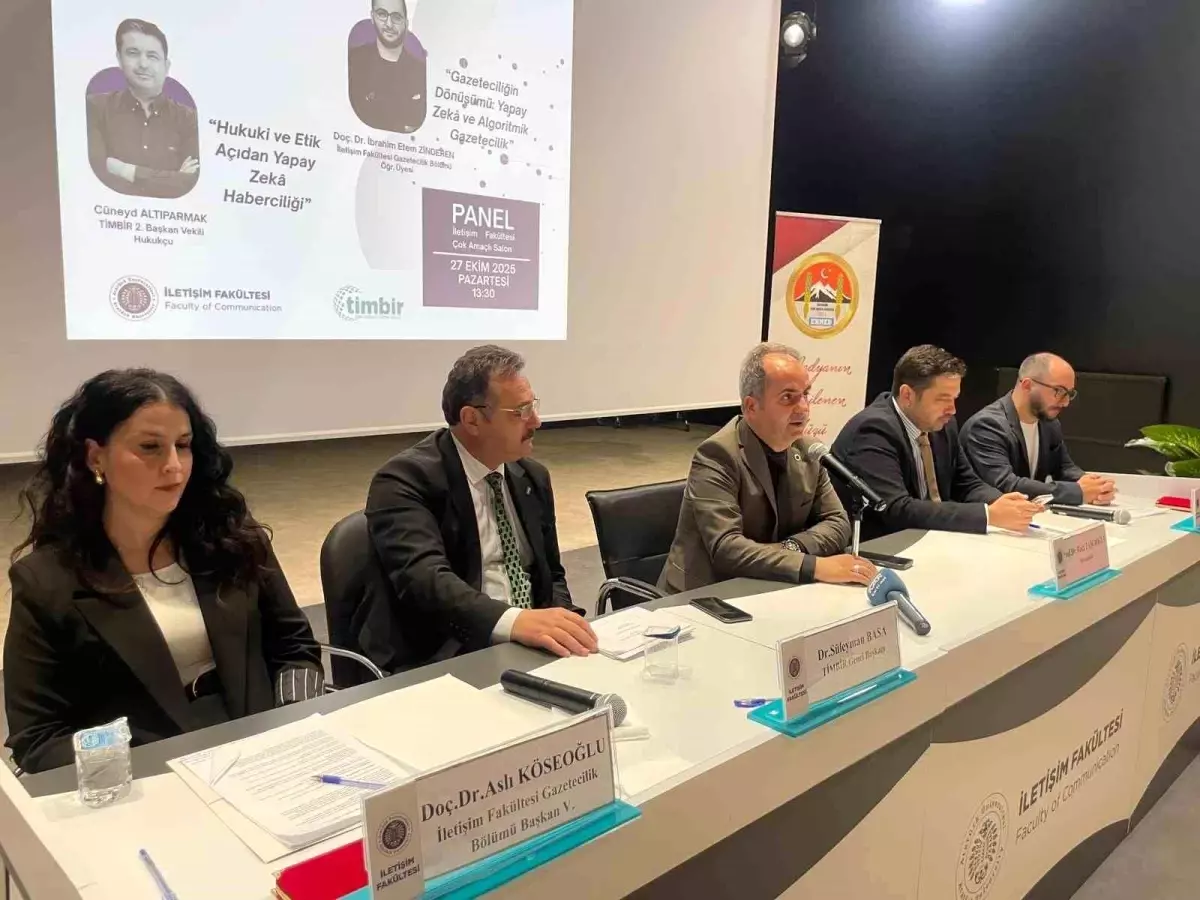 Yapay Zeka ve Medya: Yeni İmkânlar ve Etik Sorunlar Paneli Erzurum\'da Gerçekleştirildi
