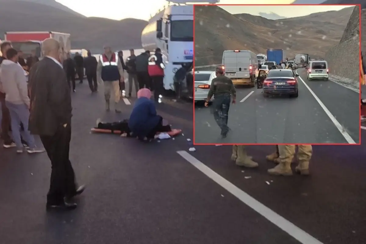 Feci kaza! Yakıt tankeri ile otomobil kafa kafaya çarpıştı