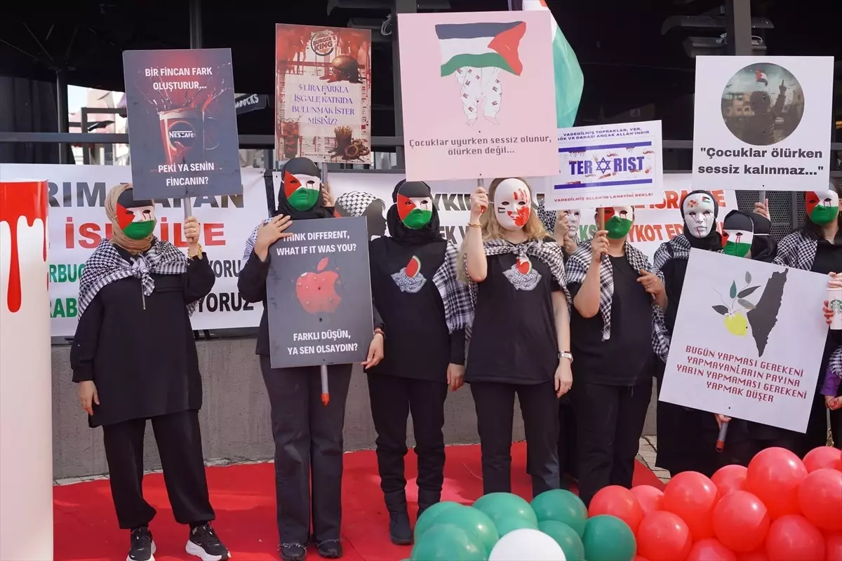 Kahramanmaraş\'ta Filistin İçin Sessiz Eylem