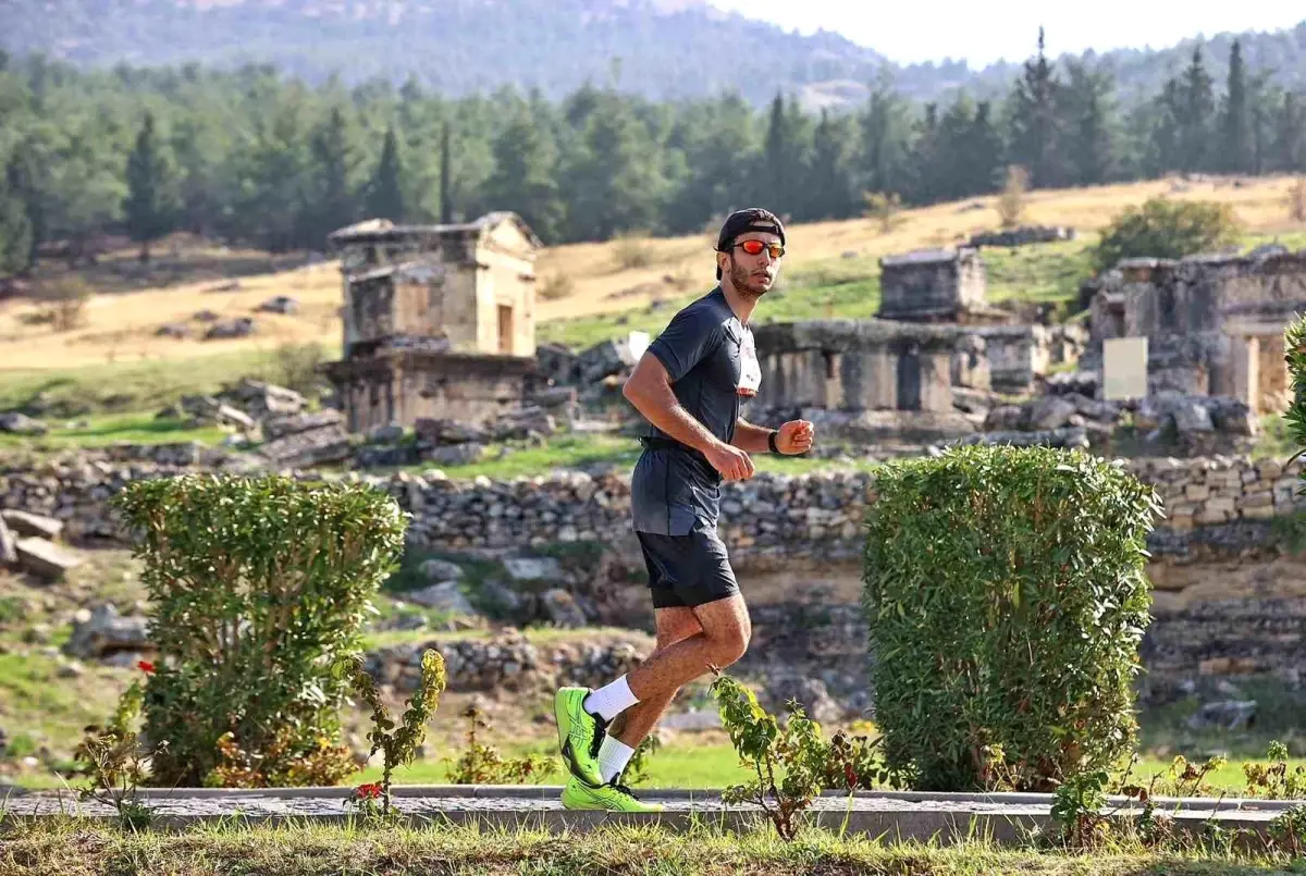 Pamukkale\'de İlk Lykos Yarı Maratonu Coşkusu