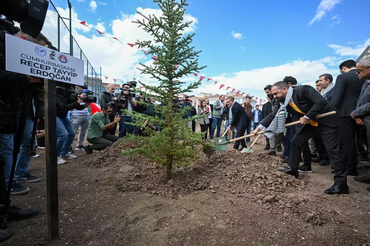 AK Parti Genel Başkan Yardımcısı Acar, Filistinli gazeteciler için fidan dikim töreninde konuştu Açıklaması