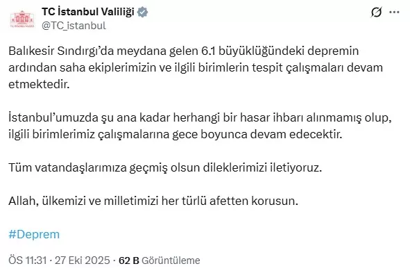 Balıkesir Sındırgı'da 6.1 büyüklüğünde deprem Balıkesir Sındırgı'da 6.1 büyüklüğünde deprem