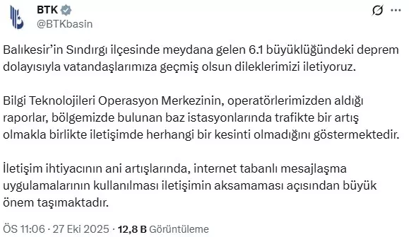 Balıkesir Sındırgı'da 6.1 büyüklüğünde deprem Balıkesir Sındırgı'da 6.1 büyüklüğünde deprem