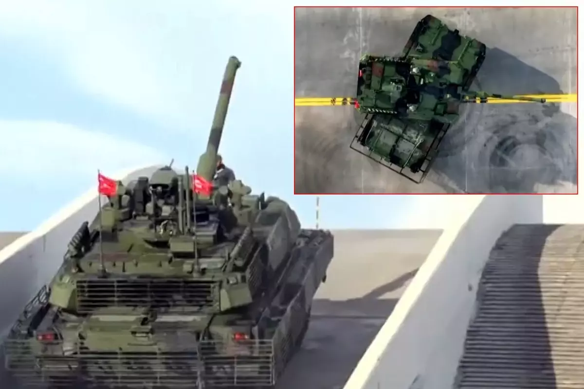 İlk kez test sürüşüne çıktı: İşte TSK\'nın çelik yumruğu Altay tankı