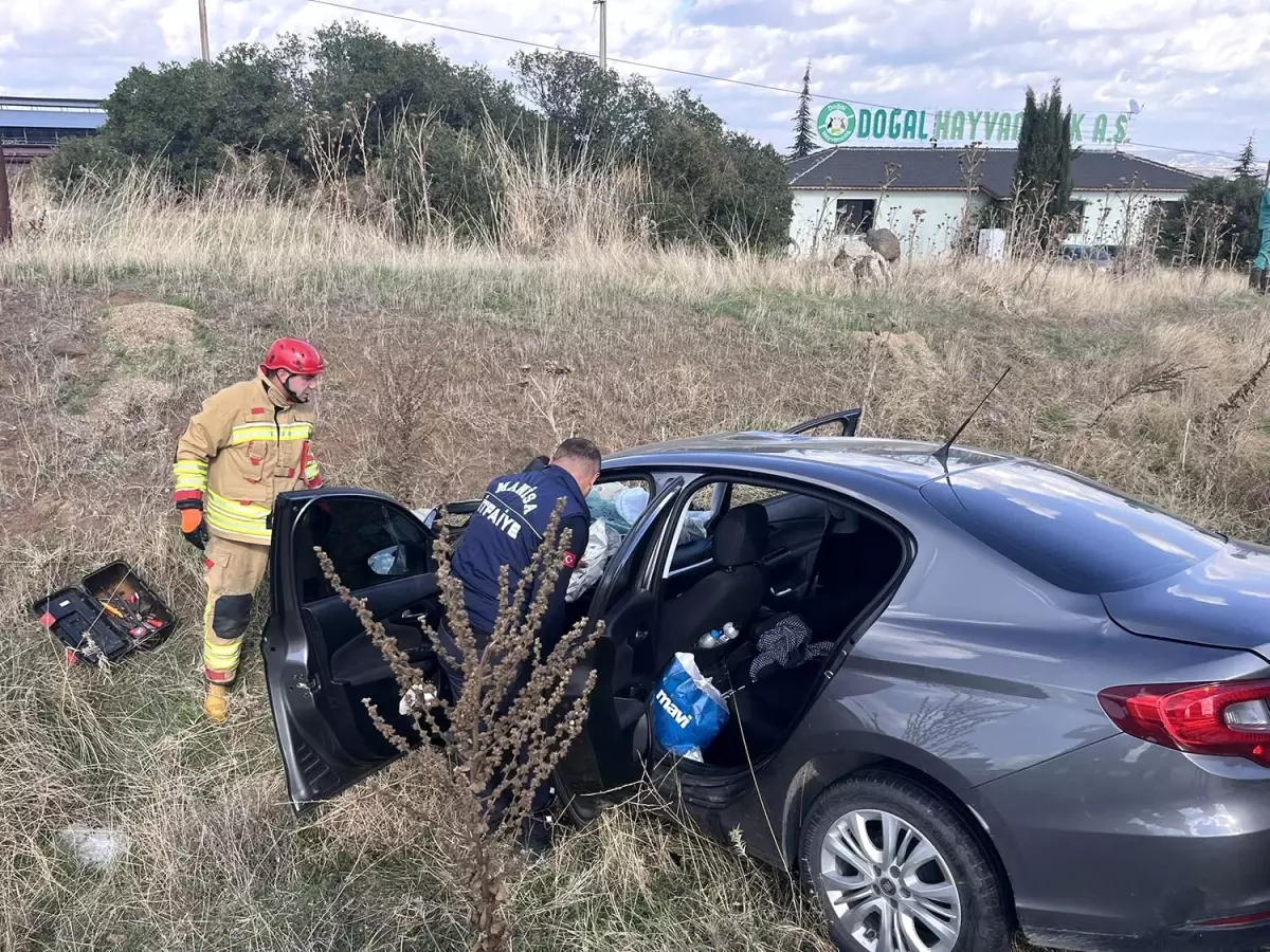 Manisa\'da Trafik Kazası: 1 Yaralı