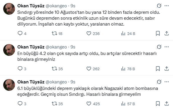 Profesörden 6.1'lik deprem için çarpıcı yorum: Nagazaki atom bombasına eşdeğer Profesörden 6.1'lik deprem için çarpıcı yorum: Nagazaki atom bombasına eşdeğer