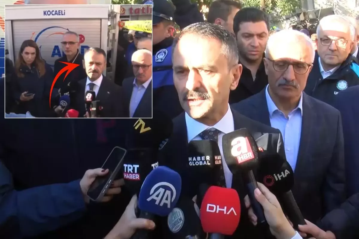 Gebze\'de enkazın başına gelen Kocaeli Valisi\'ni zora sokan çıkış