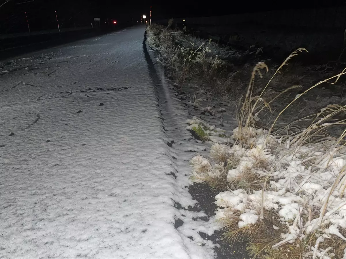 Kars\'ta Kar Yağışı Zorluk Çıkarıyor