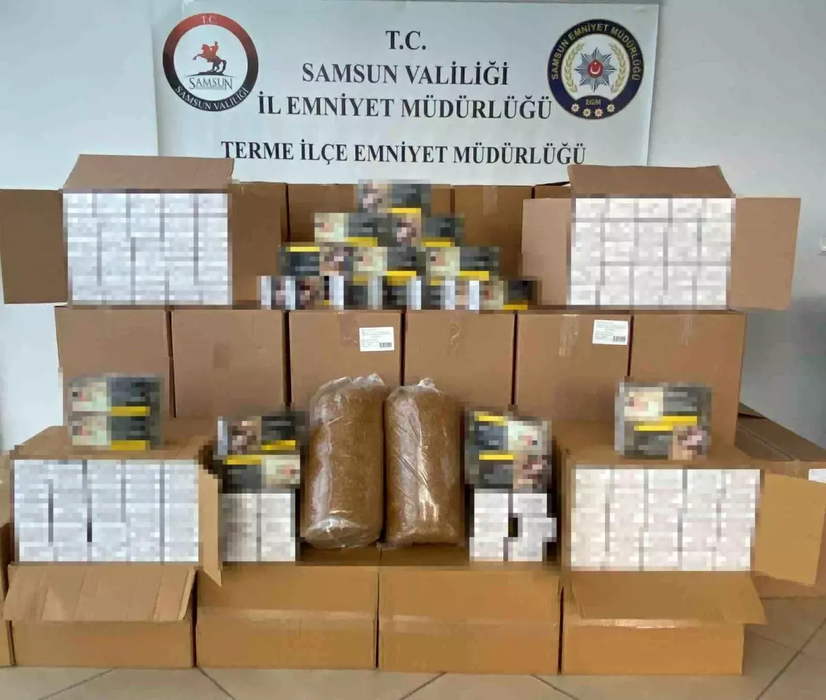 Samsun\'da Tütün Operasyonu: 461 Bin Makaron Ele Geçirildi