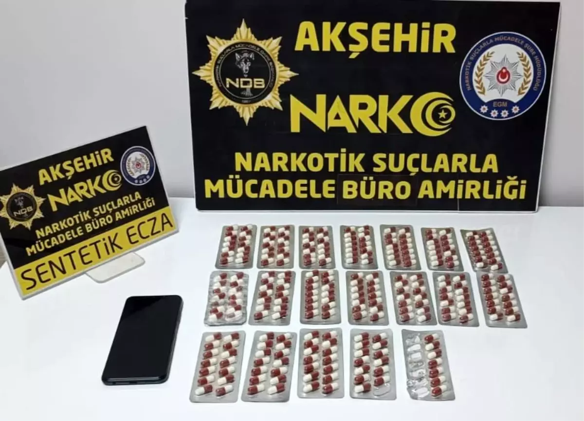 Akşehir\'de Uyuşturucu Operasyonu: 300 Hap Ele Geçirildi