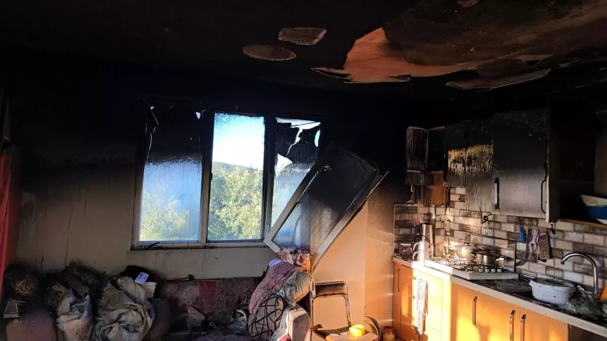 Mudanya\'da Mutfakta Yangın