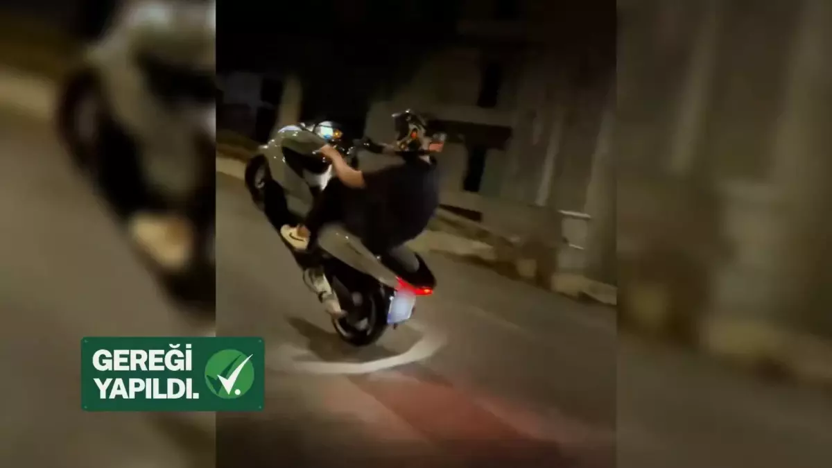 Alanya\'da Akrobatik Motosiklet Sürücüsü Yakalandı