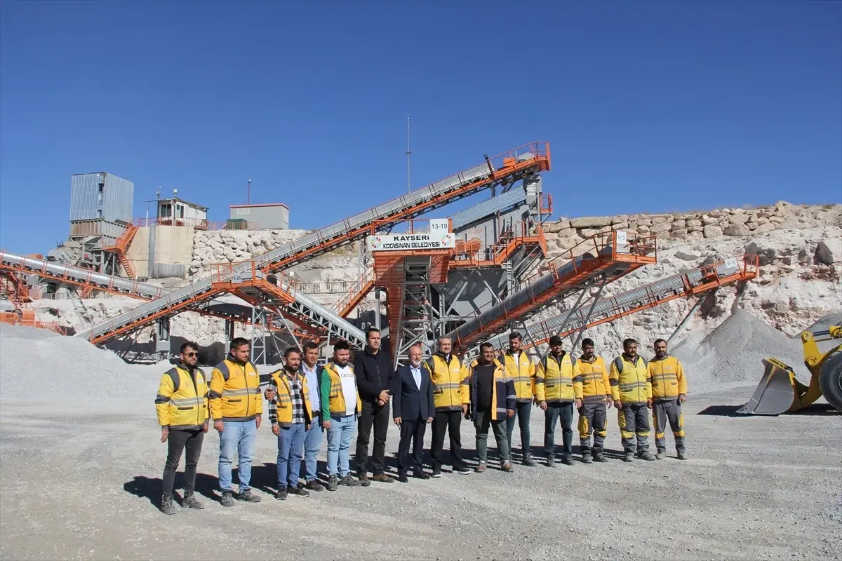 Kocasinan\'dan 1 Milyon Ton Agrega Üretimi