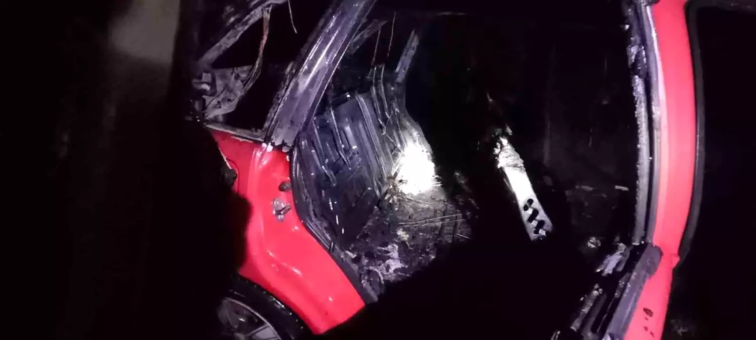 Muş\'ta Otomobil Yangını