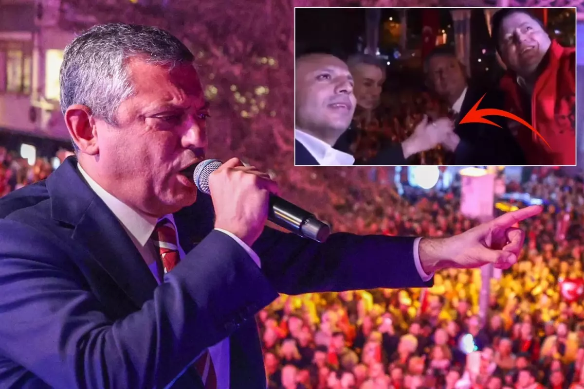 Özgür Özel\'in el işaretine Dilek İmamoğlu müdahale etti