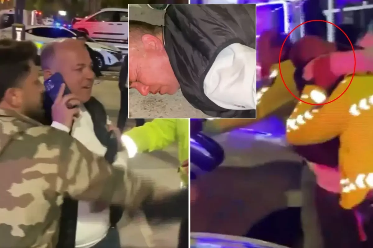 Polisi dövmeye çalışan şahsın sonu: Gardaş tamam