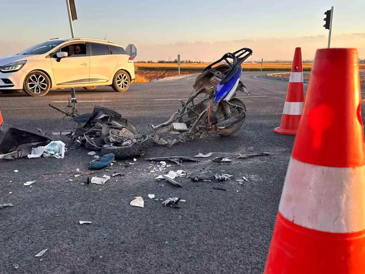 Suruç\'ta Kaza: Kamyon ile Elektrikli Bisiklet Çarpıştı