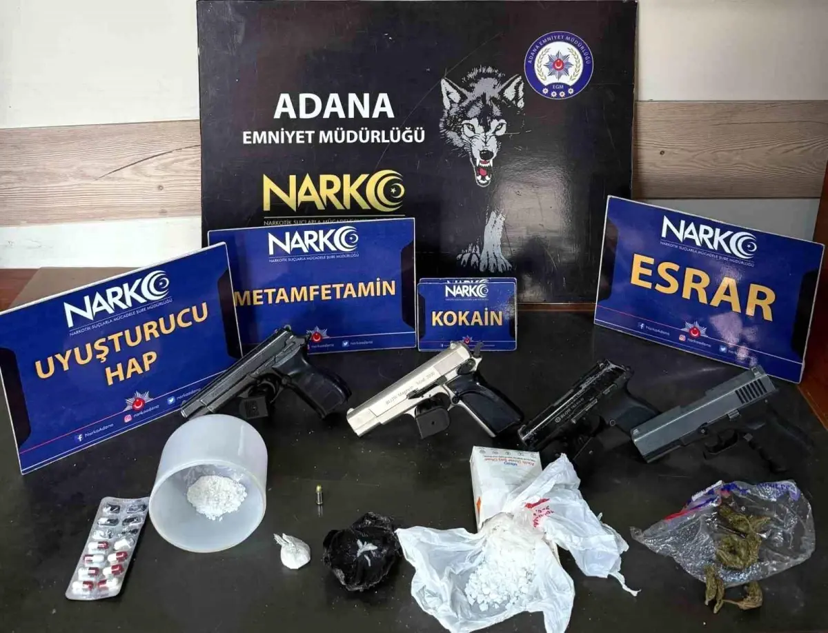 Adana\'da Uyuşturucu Operasyonu: 5 Tutuklama