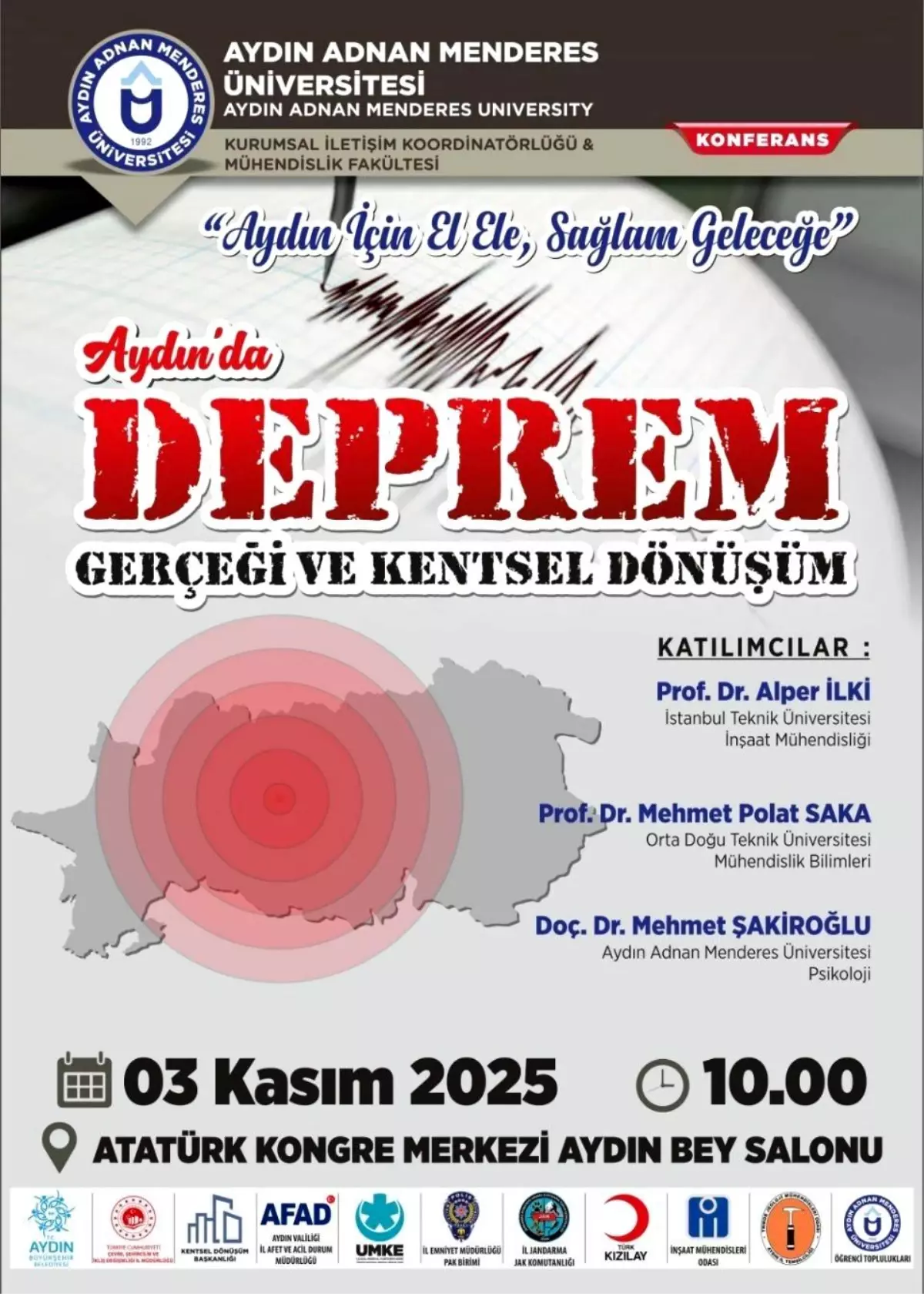 Aydın\'da Deprem Gerçeği ve Kentsel Dönüşüm Konferansı Düzenleniyor