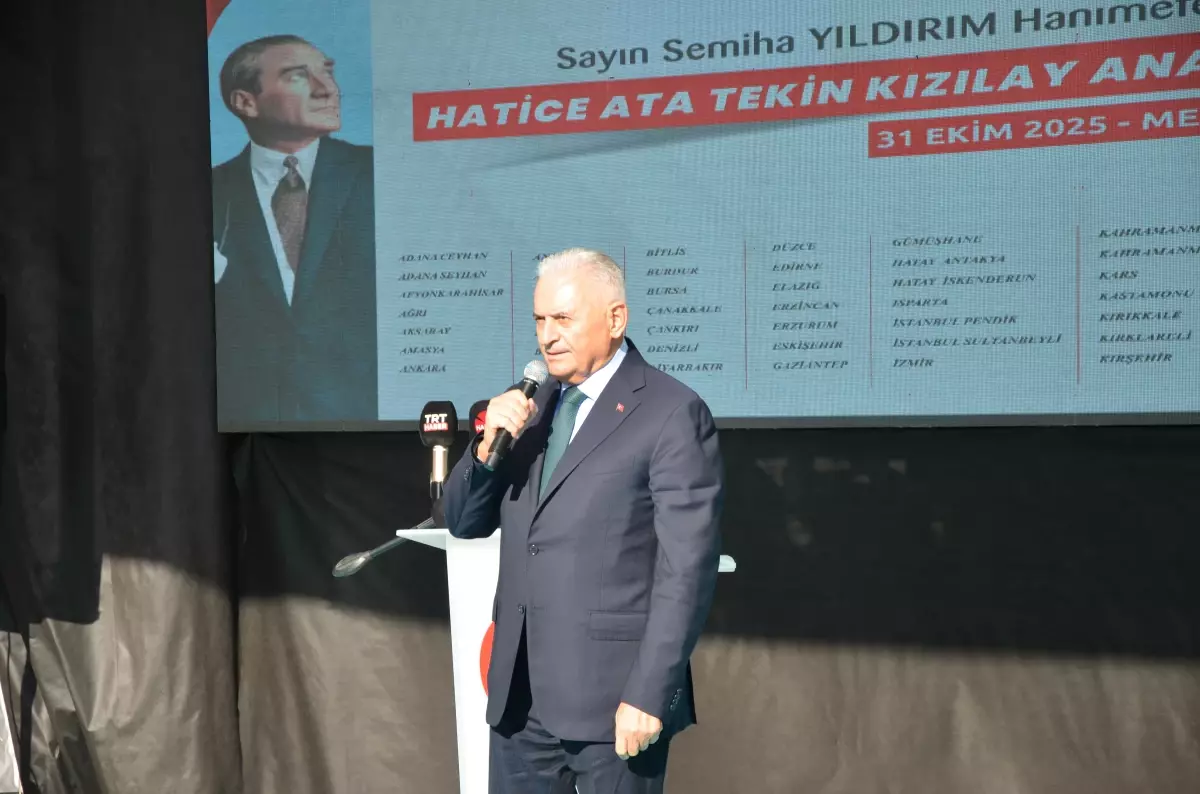 Binali Yıldırım, Mut\'ta hayırseverin desteğiyle inşa edilen anaokulun açılışına katıldı