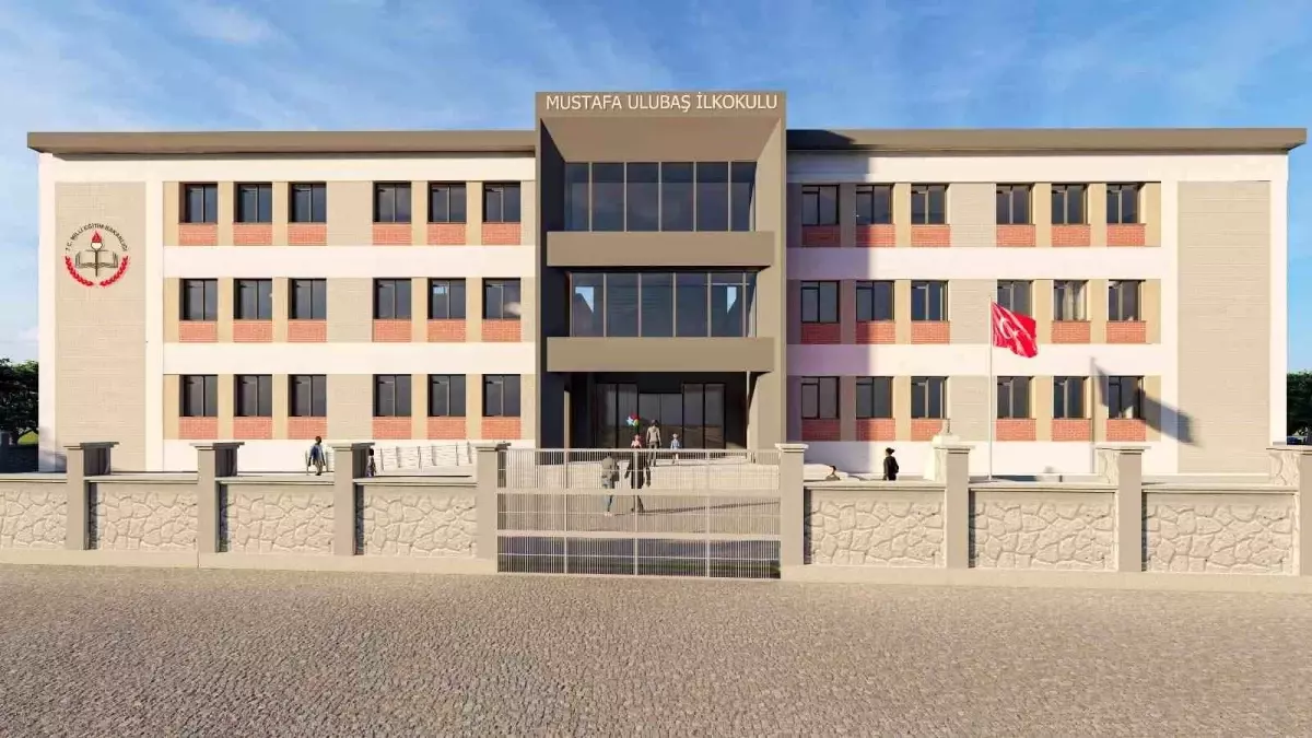 Melikgazi\'de Yeni Okulun Temel Atma Töreni