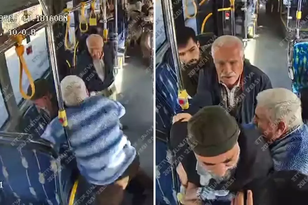 İETT otobüsündeki dehşet kamerada