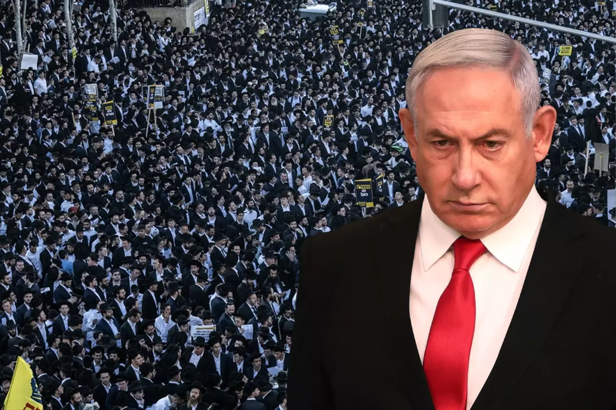 İsrail\'de on binlerce Ultra Ortodoks Yahudi, zorunlu askerlik karşıtı gösteri düzenledi