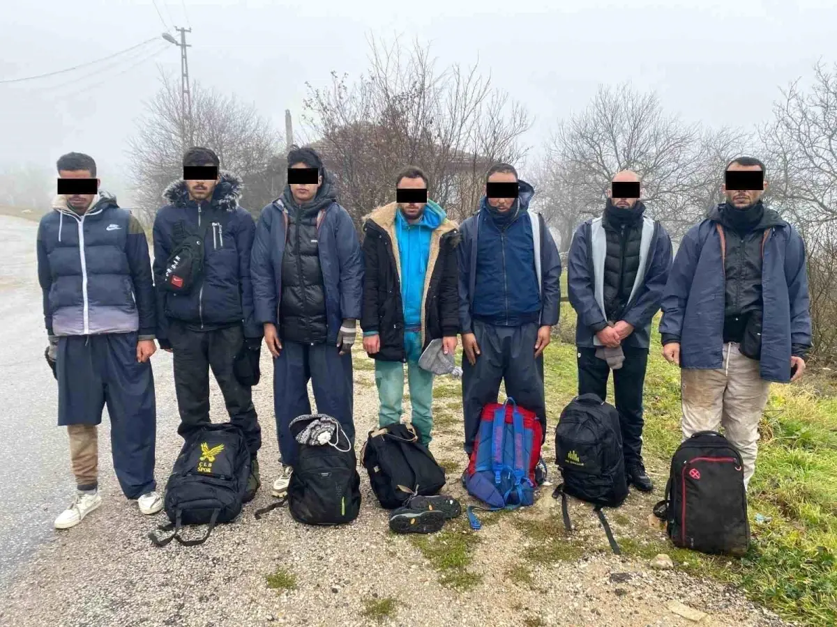Kırklareli\'nde 9 Kaçak Göçmen Yakalandı