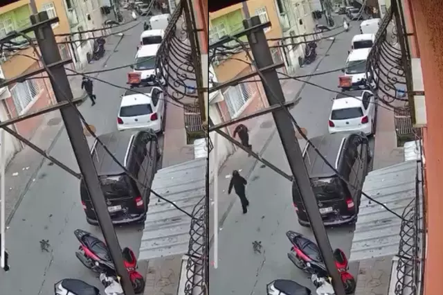 Ortaokul öğrencisi arkadaşını boynundan bıçakladı! O anlar kamerada