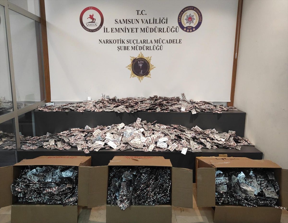 Samsun\'da 110 Bin Uyuşturucu Hap Ele Geçirildi
