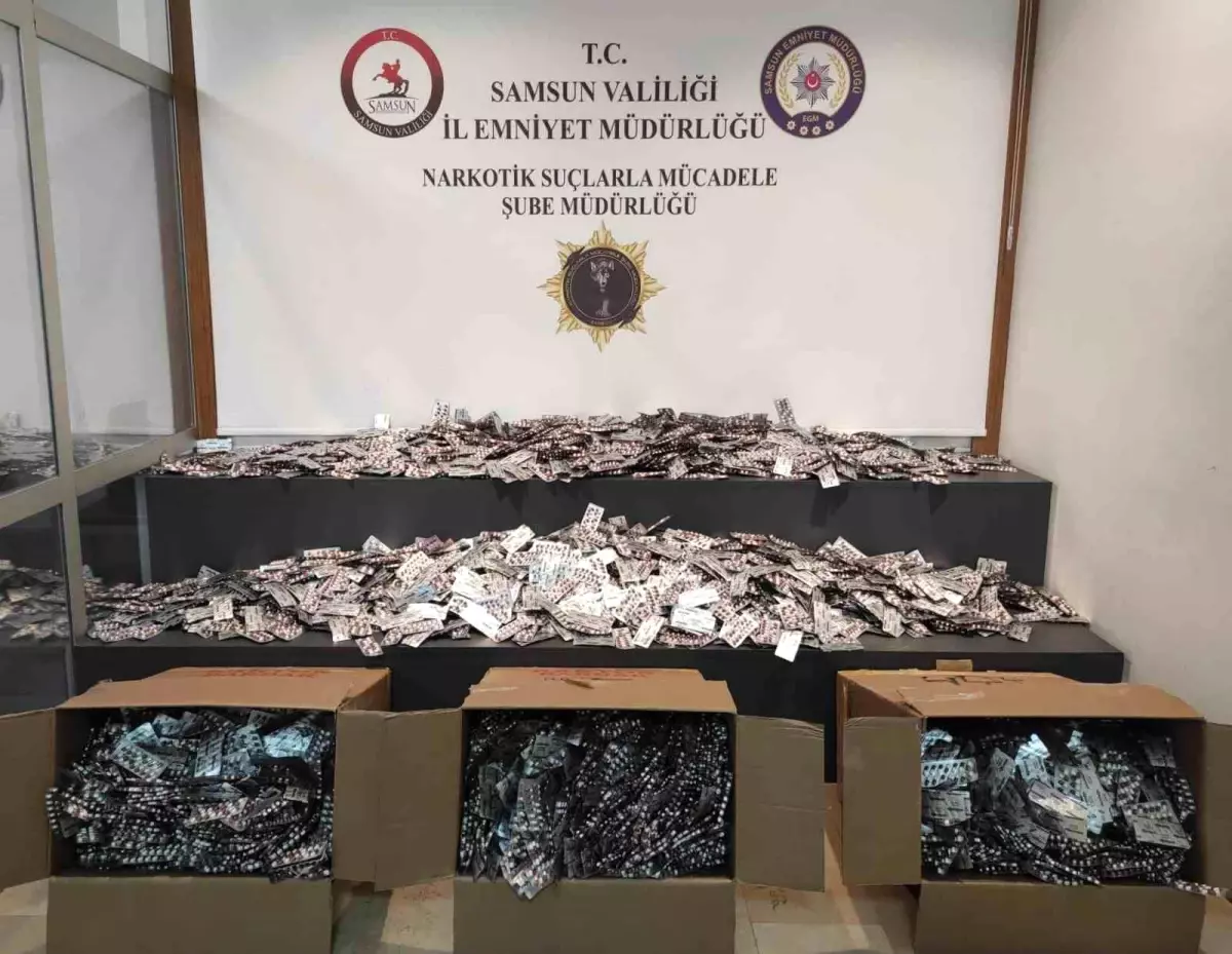 Samsun\'da 110 Bin Uyuşturucu Hap Ele Geçirildi