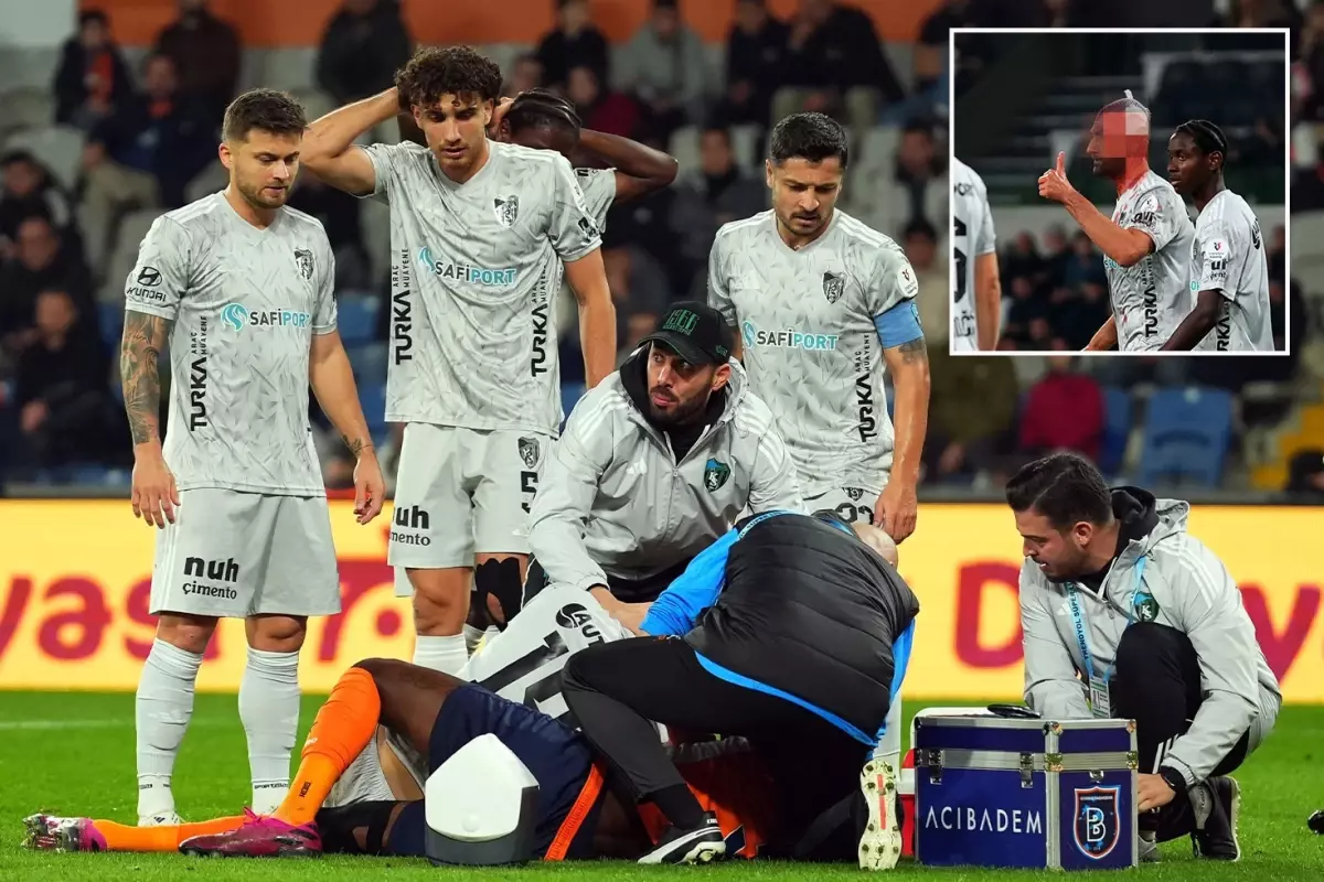 Süper Lig\'de korkutan sakatlık! Kafası yarıldı, yürekler ağızlara geldi