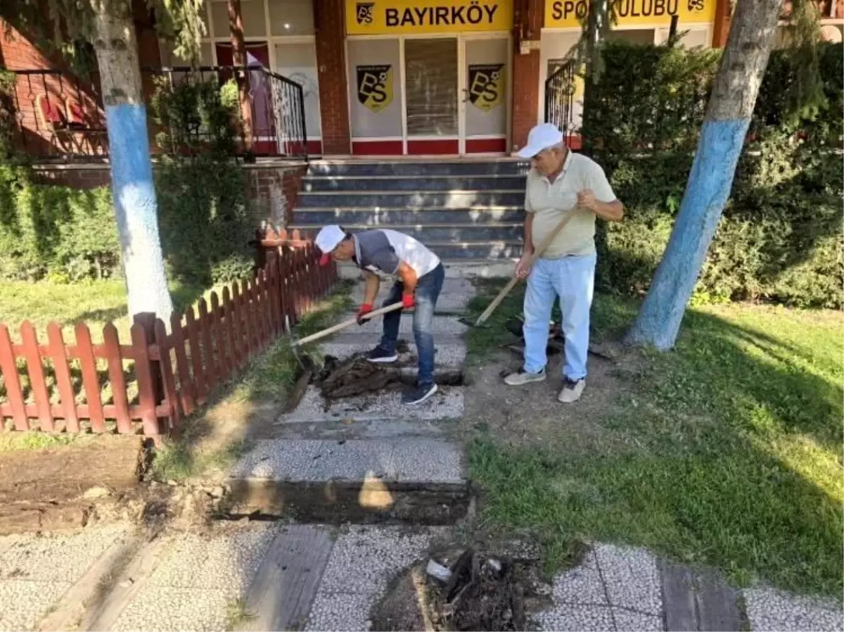 Bayırköy Belediyesi\'nden Atatürk Parkı\'na Bakım ve Onarım