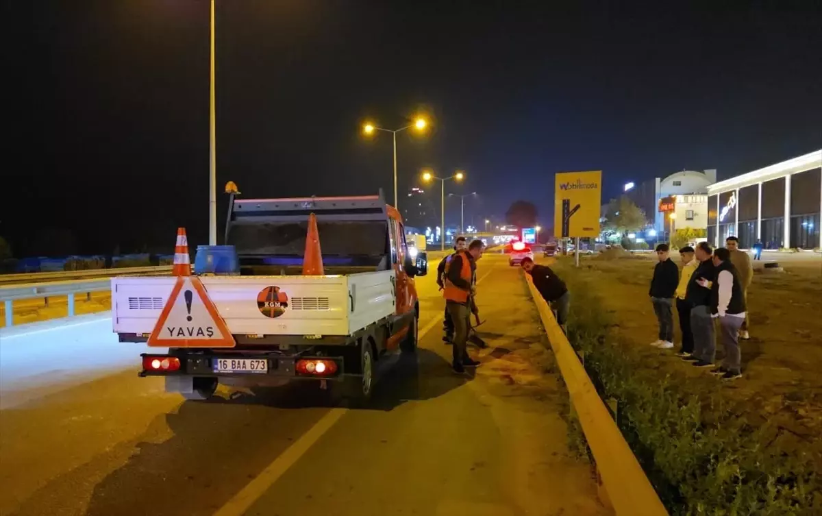 İnegöl\'de Motosiklet Kazası: 6 Yaralı