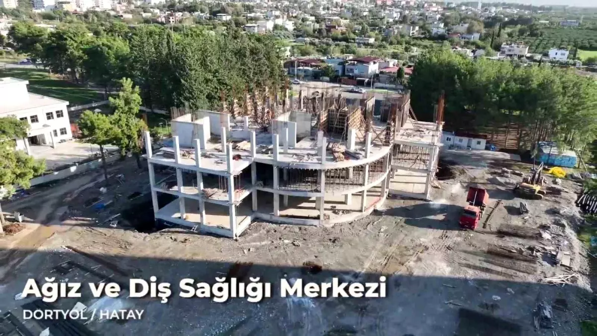 Dörtyol\'da Ağız ve Diş Sağlığı Merkezi İnşaatı İncelendi