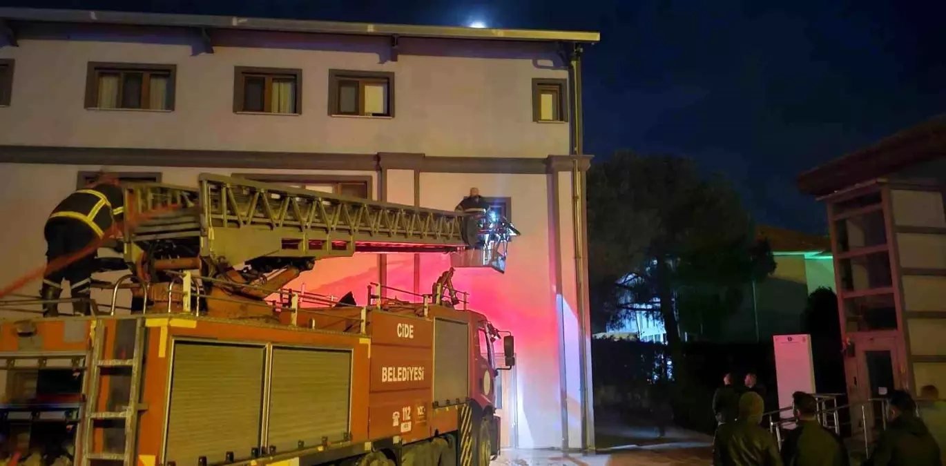 Kastamonu\'da Misafirhanede Yangın