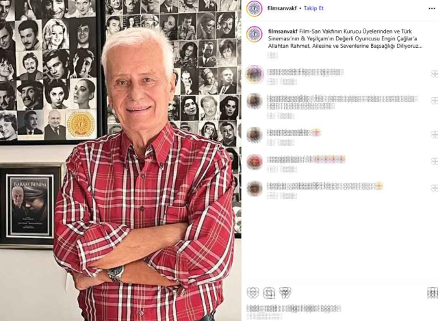 Yeşilçam'ın efsane ismi Engin Çağlar hayatını kaybetti Yeşilçam'ın efsane ismi Engin Çağlar hayatını kaybetti