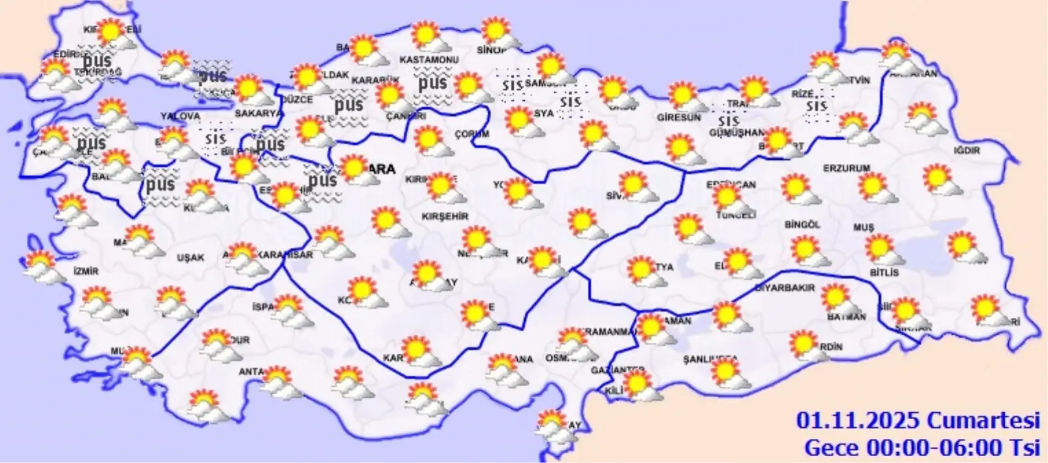 Bugün Hava Durumu: Yağış Yok
