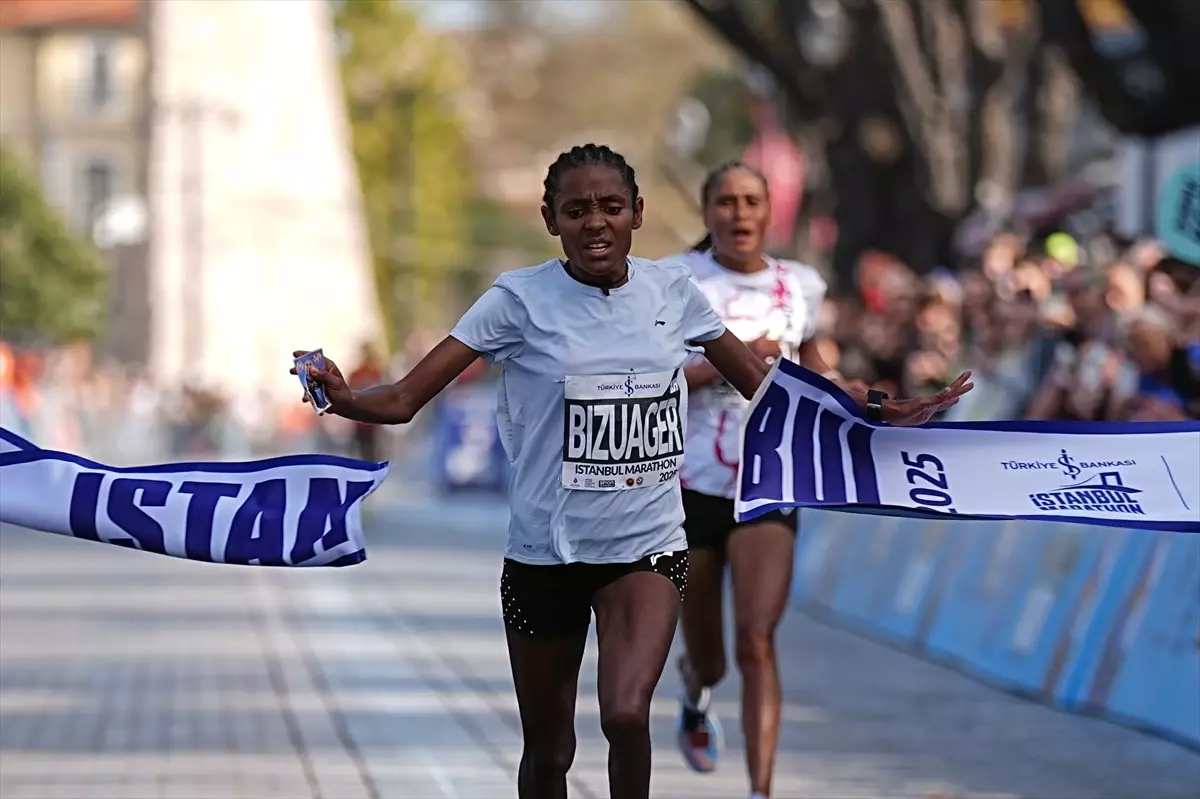 47. İstanbul Maratonu\'nu kadınlarda Bizuager Aderra kazandı