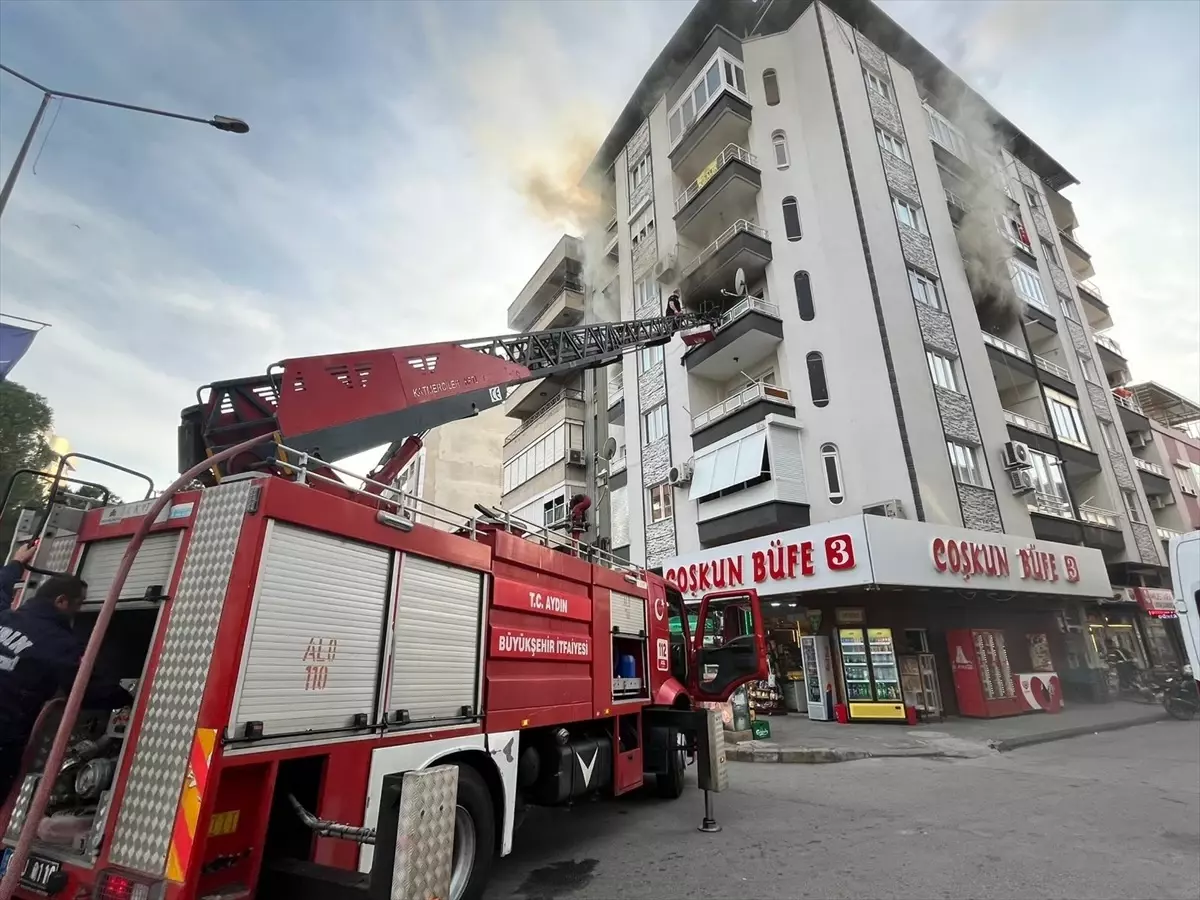 Nazilli\'de dairede yangın, ekipler müdahale etti