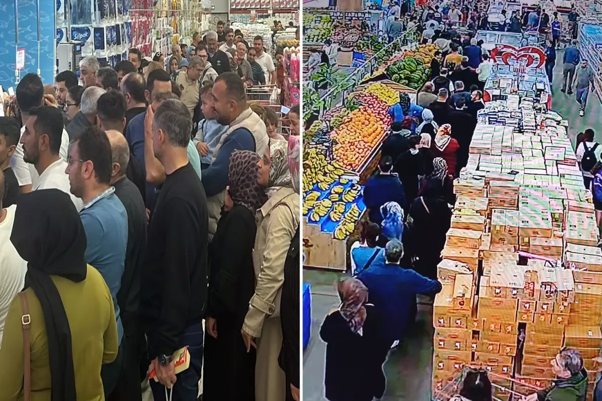 Sıranın sonu görünmedi! Kilosu 50 liraya düştü, duyan markete akın etti