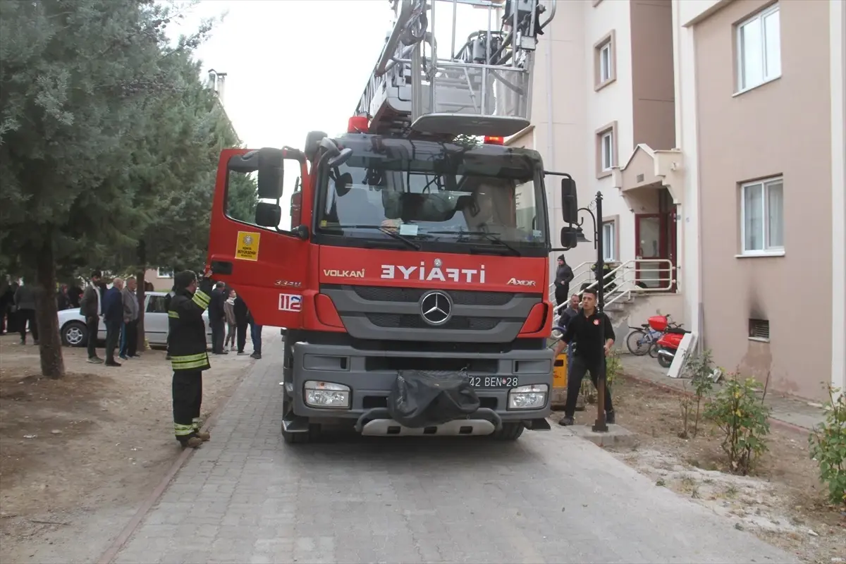 Beyşehir\'de Yangın: Bir Kadın Yaralandı
